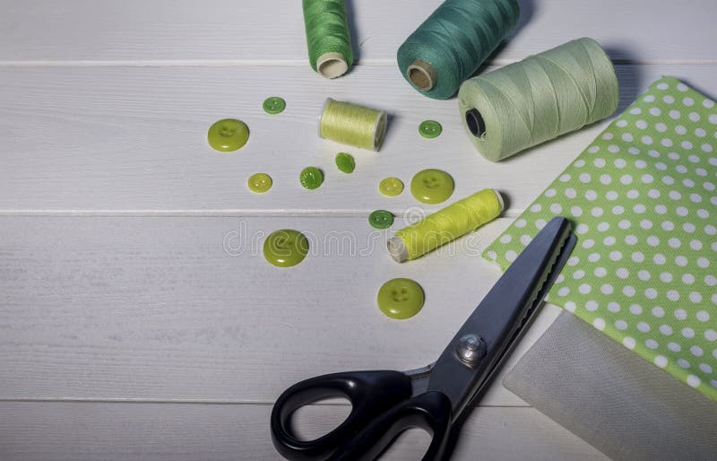 Set for Needlework, Sewing Supplies. Sewing Items. Stock Image Image