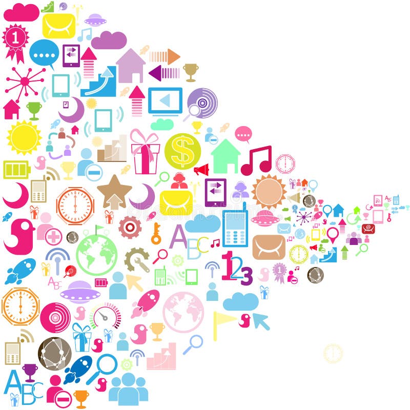 Set of network icons vector illustration