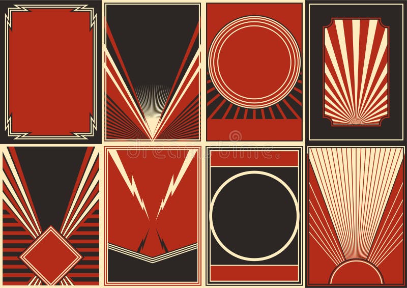 Set of Obey Poster Style Backgrounds