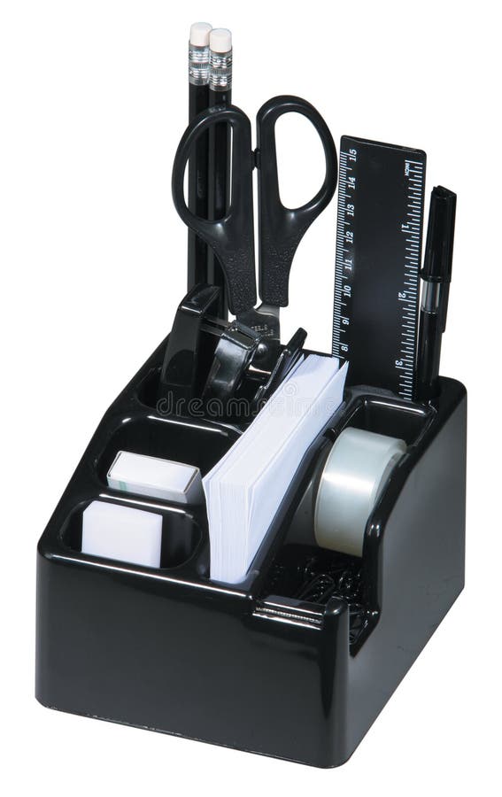 Set of office accessories stock photo. Image of materials 12171798