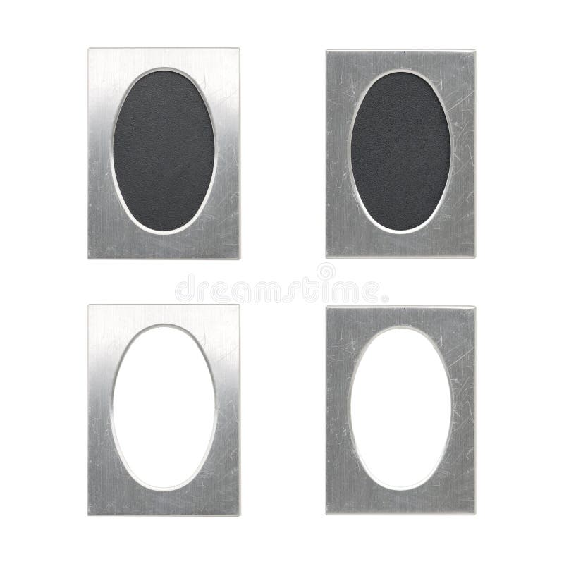 Set of Old Oval Silver Picture Frames Stock Photo Image of exhibition