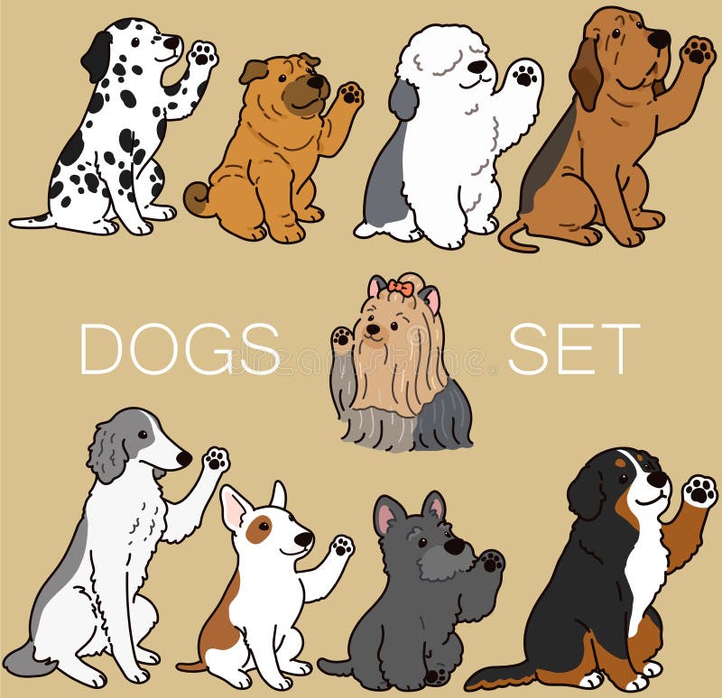 Dogs Waving Stock Illustrations – 55 Dogs Waving Stock Illustrations,  Vectors & Clipart - Dreamstime