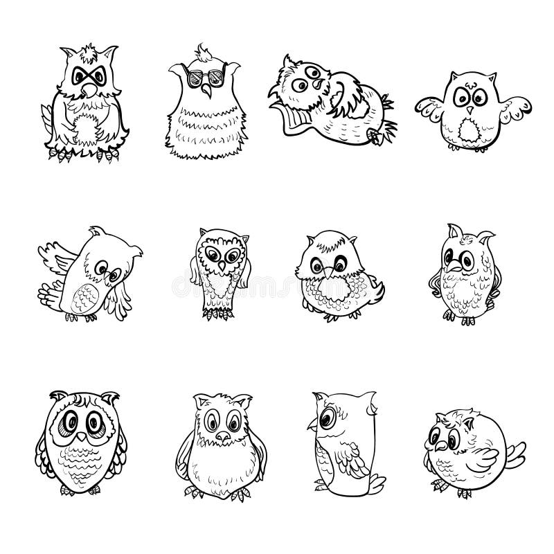 Set of owl