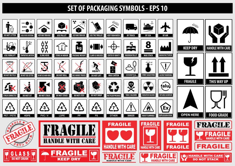 Packaging Symbols Stock Illustrations – 11,379 Packaging Symbols Stock ...