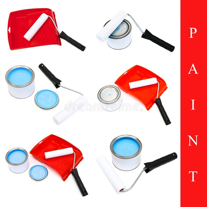 Set of paint tools stock photo. Image of variation, assortment 13743734