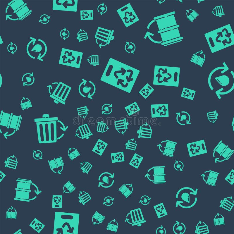 Set Paper Bag with Recycle, Eco Fuel Barrel, Recycle Bin with Recycle