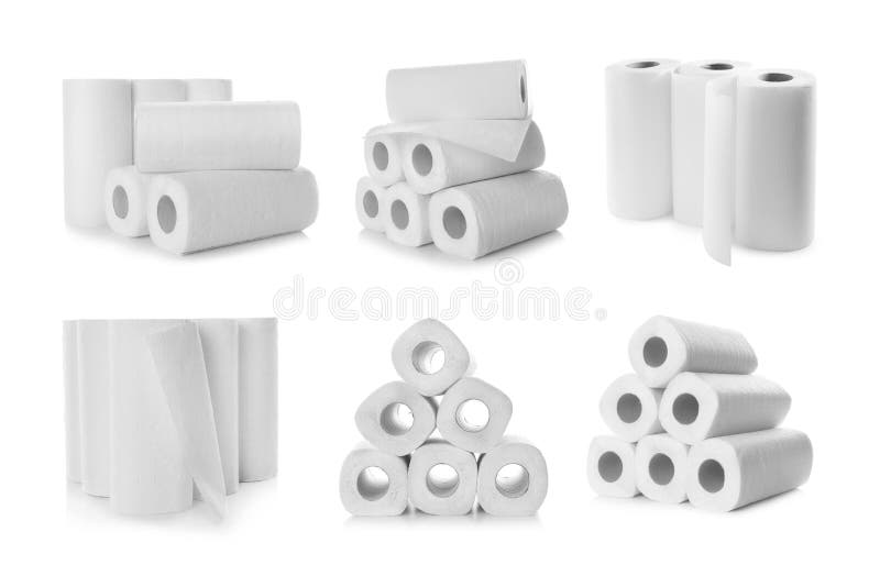 Set of Paper Towels on Background. Banner Design Stock Image - Image of ...