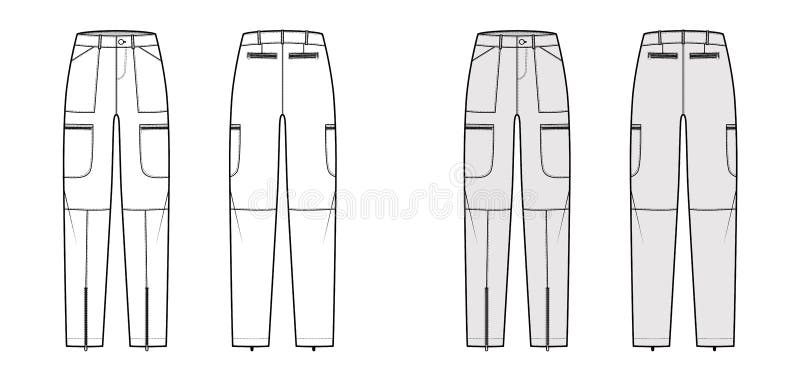 Parachute Pants Mockup Stock Illustrations – 17 Parachute Pants Mockup ...