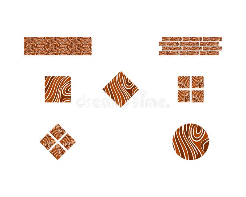 Set parkietowy Wektorowy logo, laminat, podłoga, płytki ilustracji Set parkietowy Wektorowy logo, laminat, podłoga, płytki ilustracji