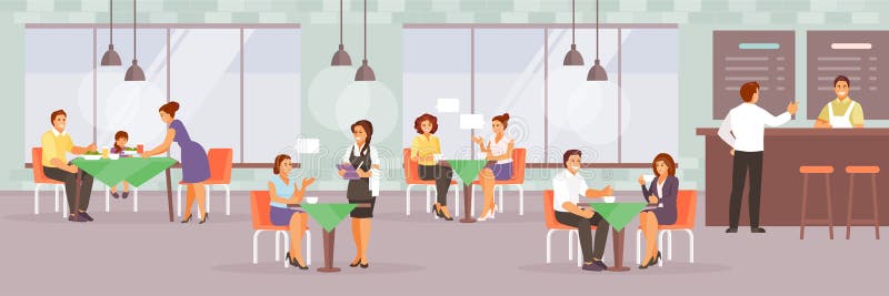 People in cafe vector royalty free illustration People in cafe vector royalty free illustration