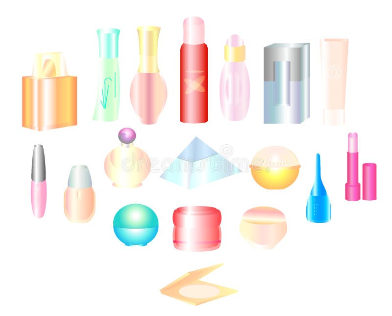 Set of perfumery