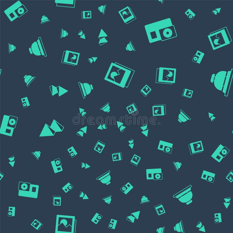 Set Photo, Action Camera, Egypt Pyramids and Hotel Service Bell on