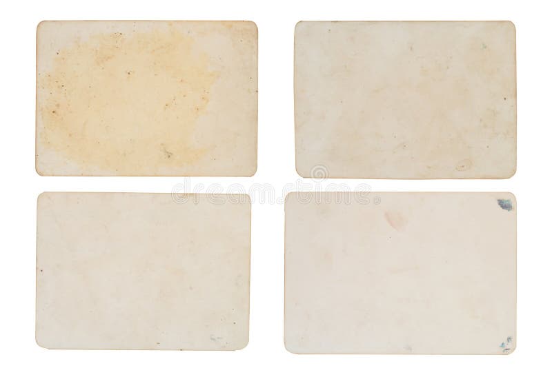 Set of photo paper with dusty and grungy texture