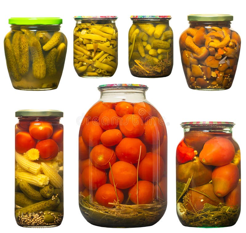 Pickled Vegetables in a Jar Stock Photo Image of healthy, glass