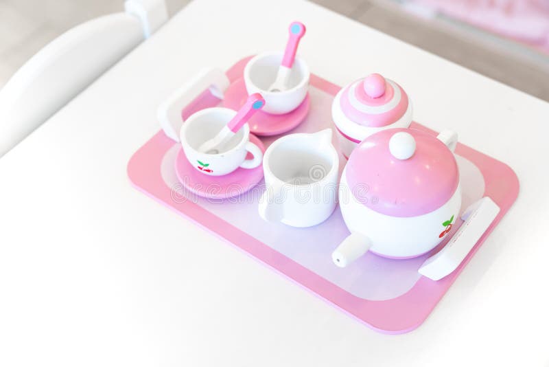 https://thumbs.dreamstime.com/b/set-pink-white-pastel-color-wood-toy-tea-cups-including-coffee-teaspoons-teapot-sugar-jar-milk-jug-placed-tray-257674789.jpg