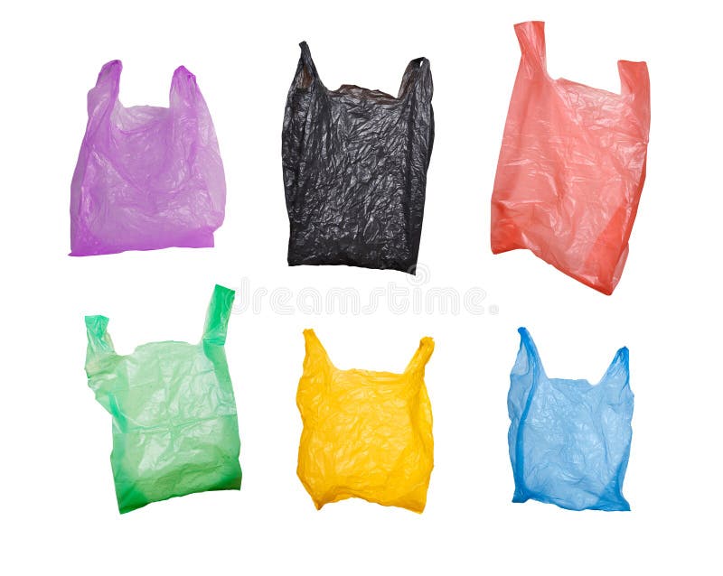 Set of plastic bags stock image. Image of vertical, grocery - 34468453