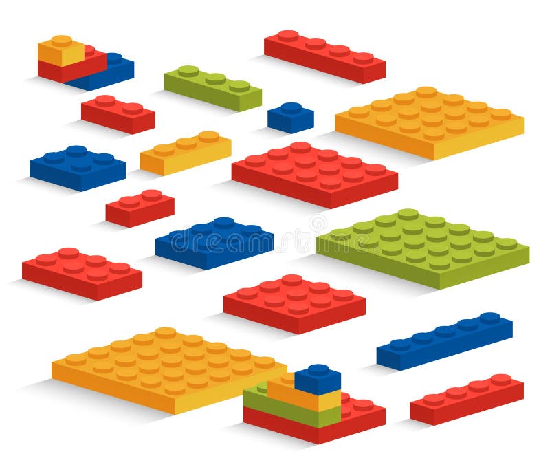 sej Rundt og rundt indtil nu Lego Pieces Stock Illustrations – 243 Lego Pieces Stock Illustrations,  Vectors & Clipart - Dreamstime
