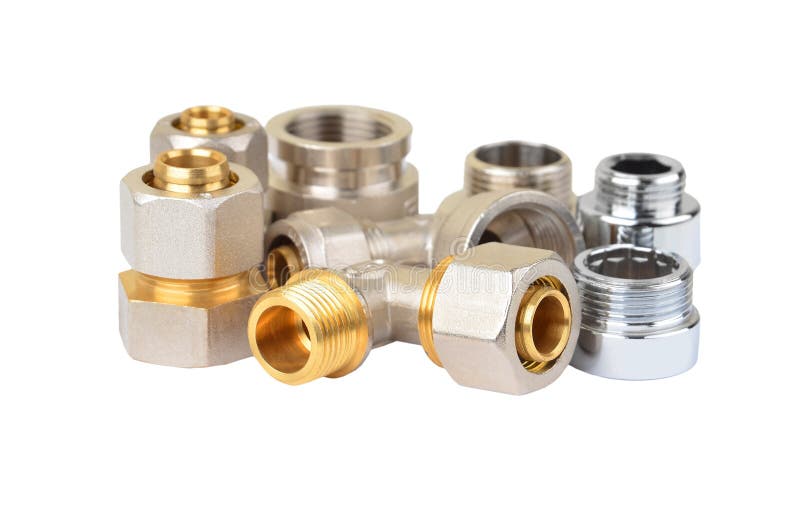 Set of plumbing elements stock photo. Image of plumbery 55187536