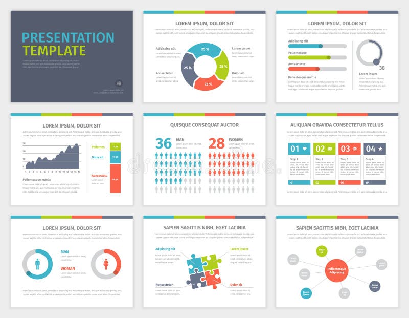 Blue Technology Infographic Elements Icon Presentation Template Flat ...