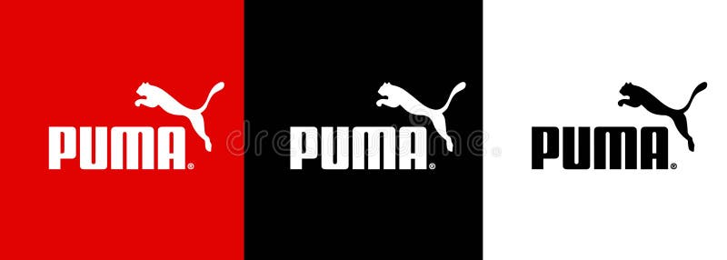 Set of Puma Logo. Sportwear Brand. Logo of Sports Equipment and ...