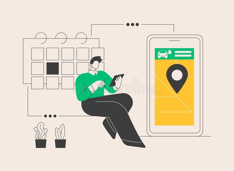 Set quick and efficient delivery service abstract concept vector illustration. stock illustration