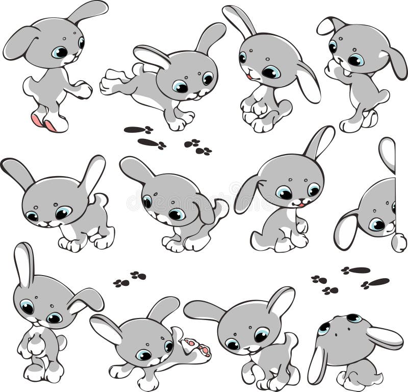 Set of rabbits