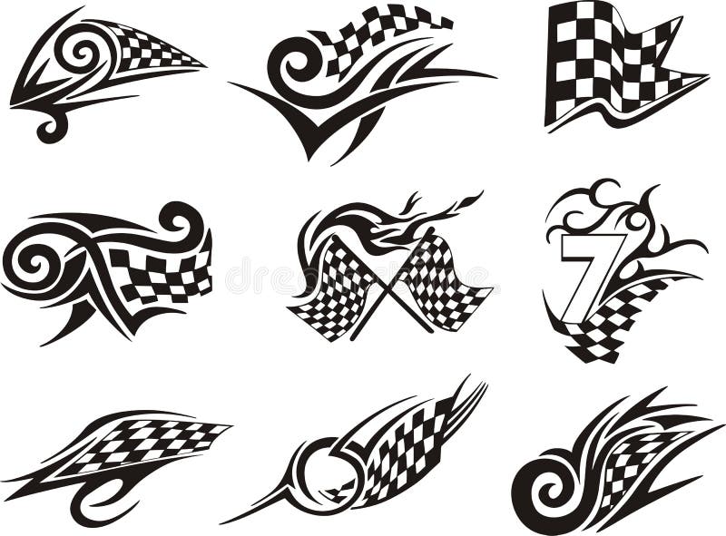 Racing Flag Tattoos Stock Illustrations  6 Racing Flag Tattoos Stock  Illustrations Vectors  Clipart  Dreamstime