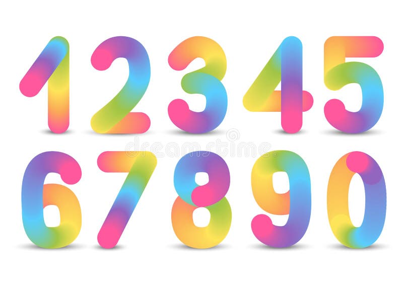 Rainbow Numbers Stock Illustrations – 5,487 Rainbow Numbers Stock