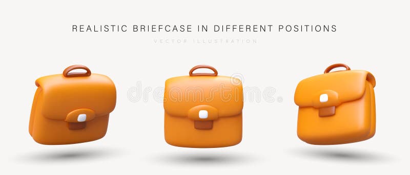 Realistic Briefcases Stock Illustrations – 20 Realistic Briefcases ...