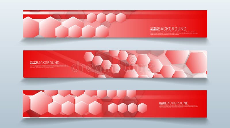 Set rectangular banner background. modern abstract vector design vector illustration