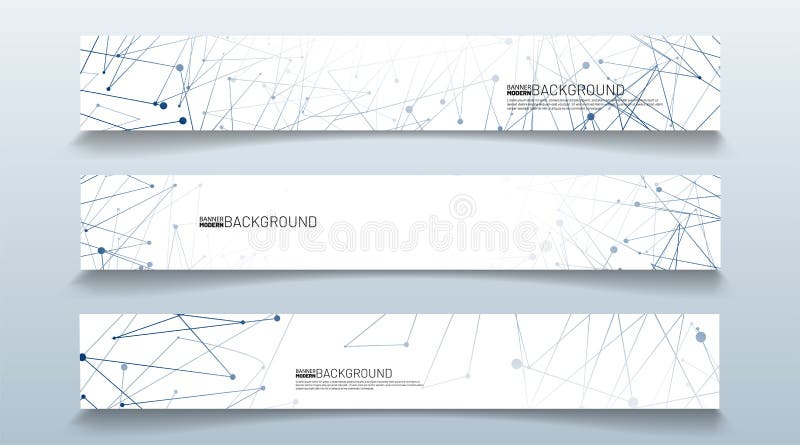 Set rectangular banner background. modern abstract vector design vector illustration