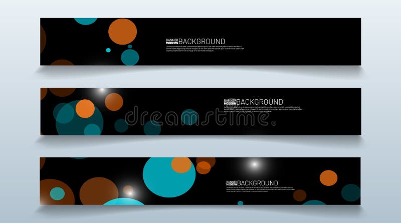 Set rectangular banner background. modern abstract vector design royalty free illustration
