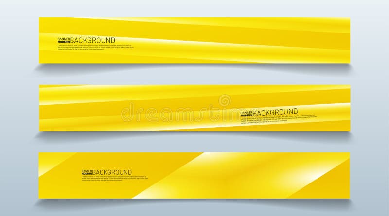 Set rectangular banner background. modern abstract vector design stock illustration