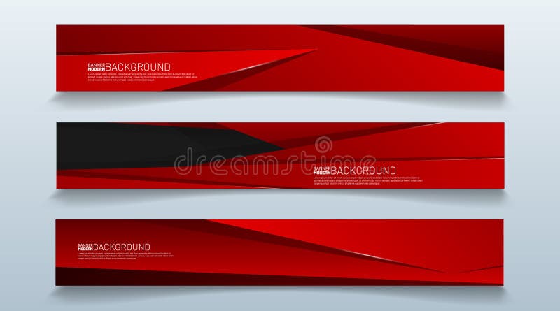 Set rectangular banner background. modern abstract vector design vector illustration
