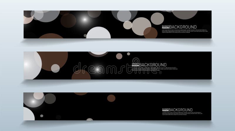 Set rectangular banner background. modern abstract vector design vector illustration