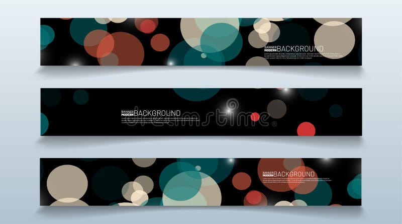 Set rectangular banner background. modern abstract vector design vector illustration