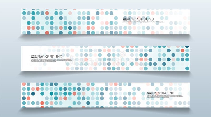 Set rectangular banner background. modern abstract vector design royalty free illustration