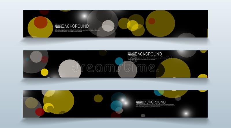 Set rectangular banner background. modern abstract vector design vector illustration