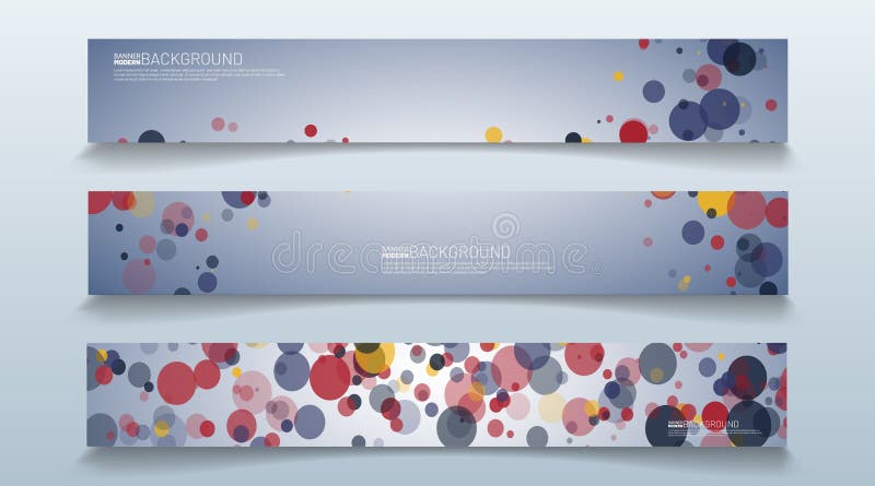 Set rectangular banner background. modern abstract vector design vector illustration
