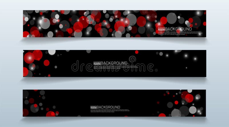 Set rectangular banner background. modern abstract vector design royalty free illustration