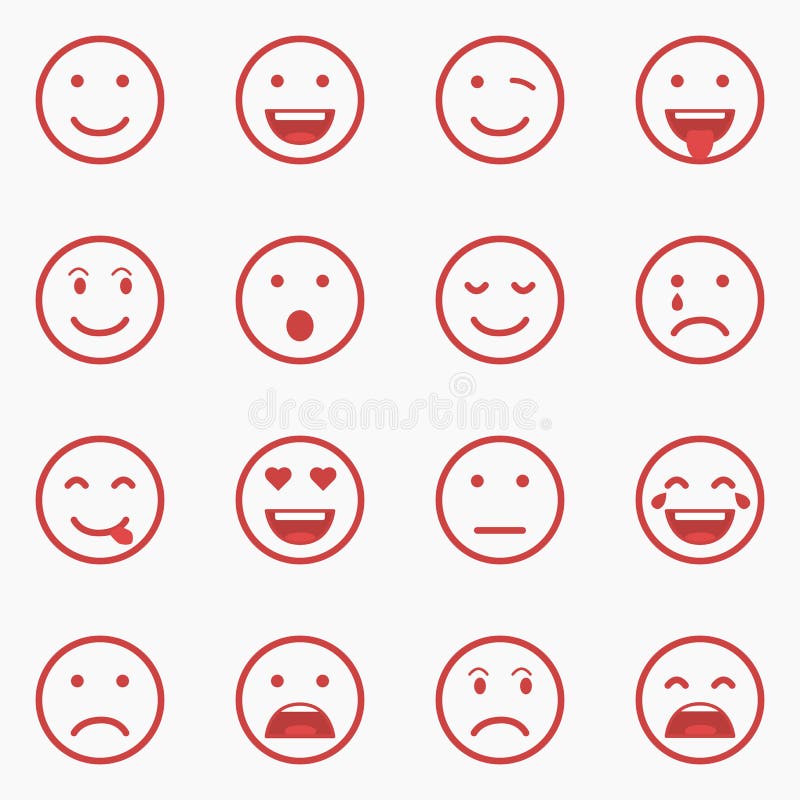 Premium Vector  Set of chat speech bubble with smile emoji in a flat design