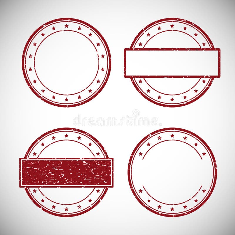 Set of red grunge rubber stamp,vector illustration