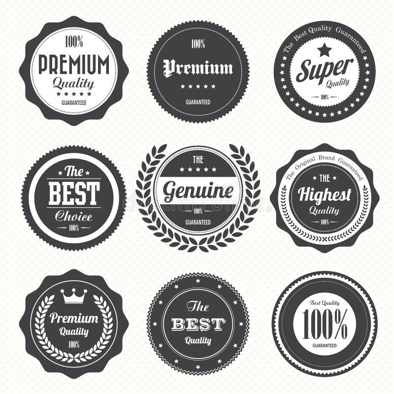 Set of retro vintage badges and labels