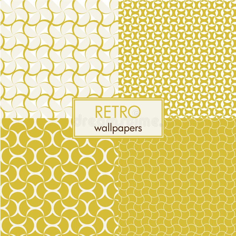 Retro gold wallpapers stock illustration. Illustration of gold 10360733