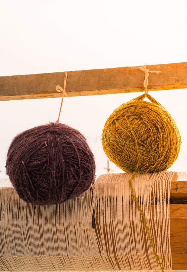 Set of Rolls of colotful string stock photos