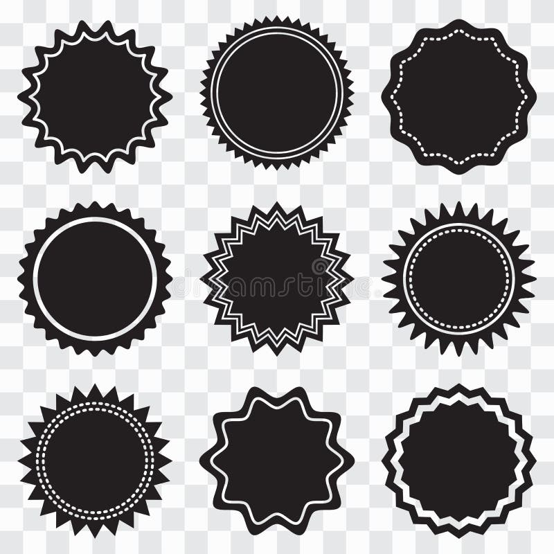 Vintage Blank Labels Set (vector) Stock Vector - Illustration of ...