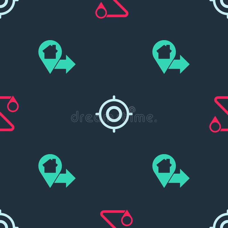 Set Route Location, Target Sport and Location with House on Seamless