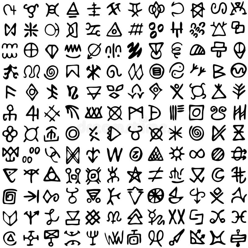 Runes alphabet - elder futhark design Royalty Free Vector