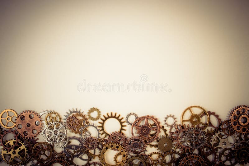 Set of rusty metal gears or cogs gear on a white background. royalty free stock images Set of rusty metal gears or cogs gear on a white background. royalty free stock images