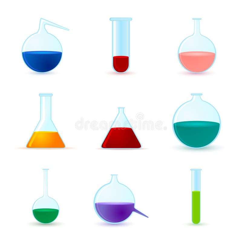Download Set różne chemiczne ikony ilustracji. Ilustracja złożonej z śmierć - 28955040